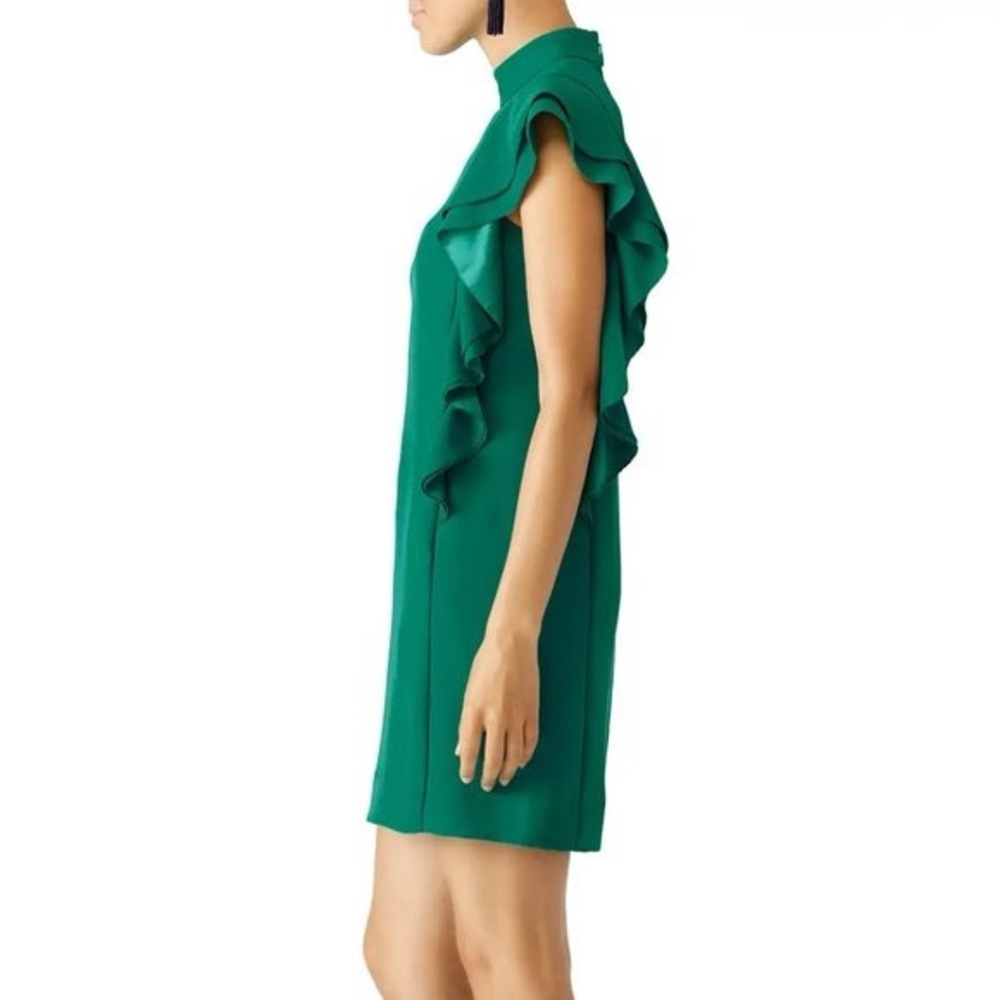 Kate Spade Teal Turquoise Flutter Sleeveless Ruffle Mini Dress - Picture 6 of 12